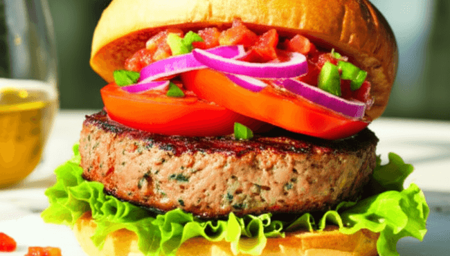 Heura Burger: The Mediterranean 